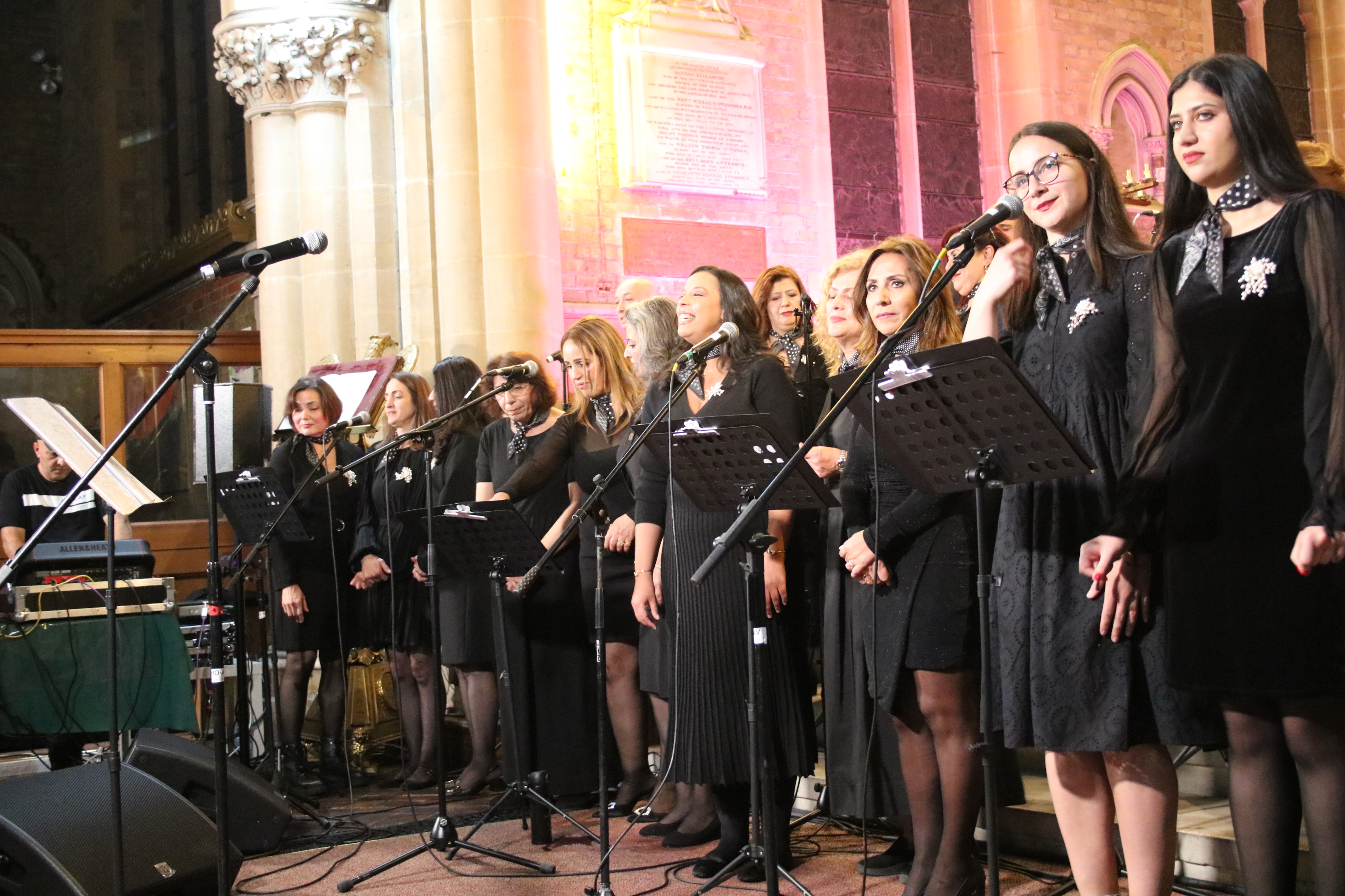 Live choir and vocal performance stage shot